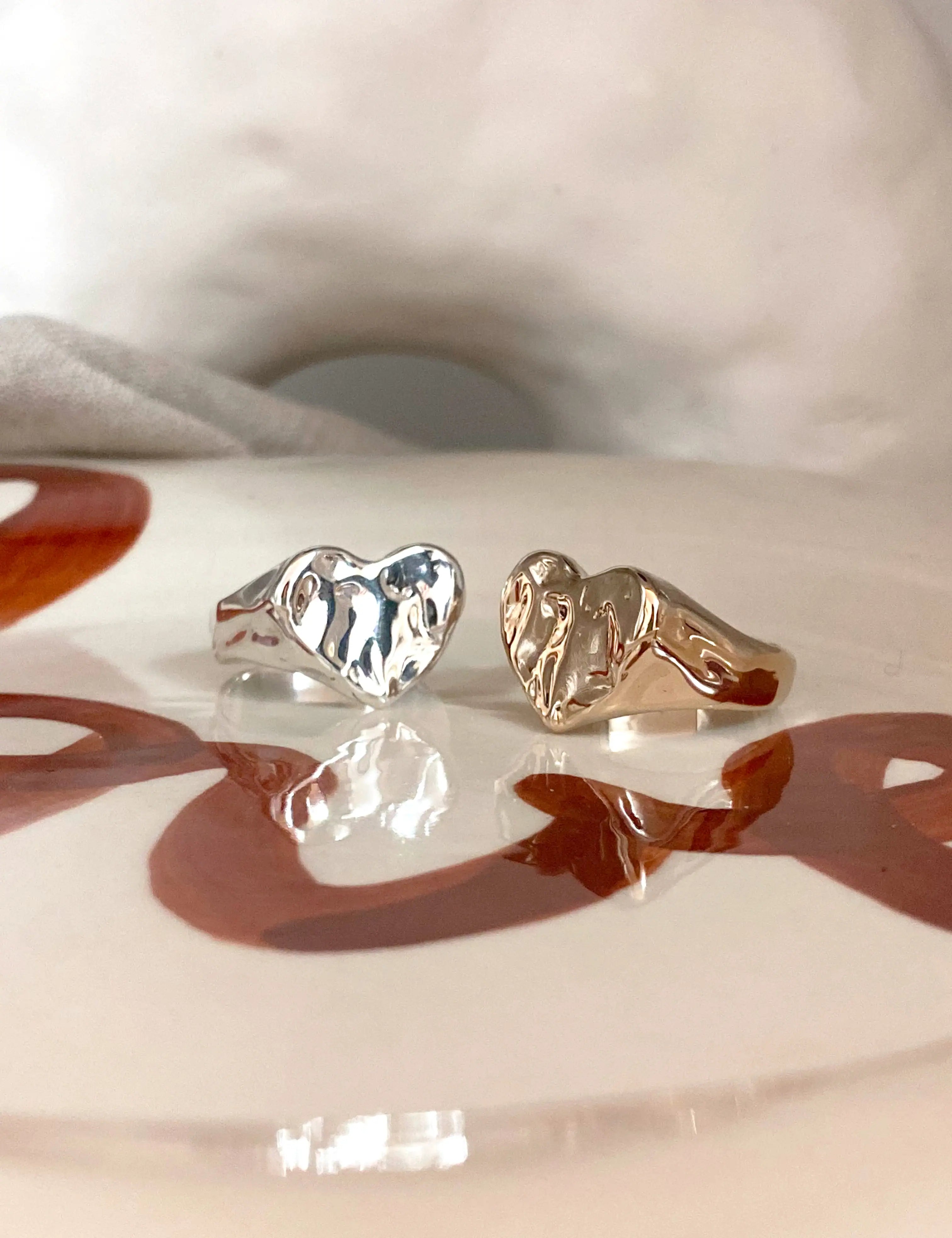 Chevalière coeur ÉCUME - Argent 925