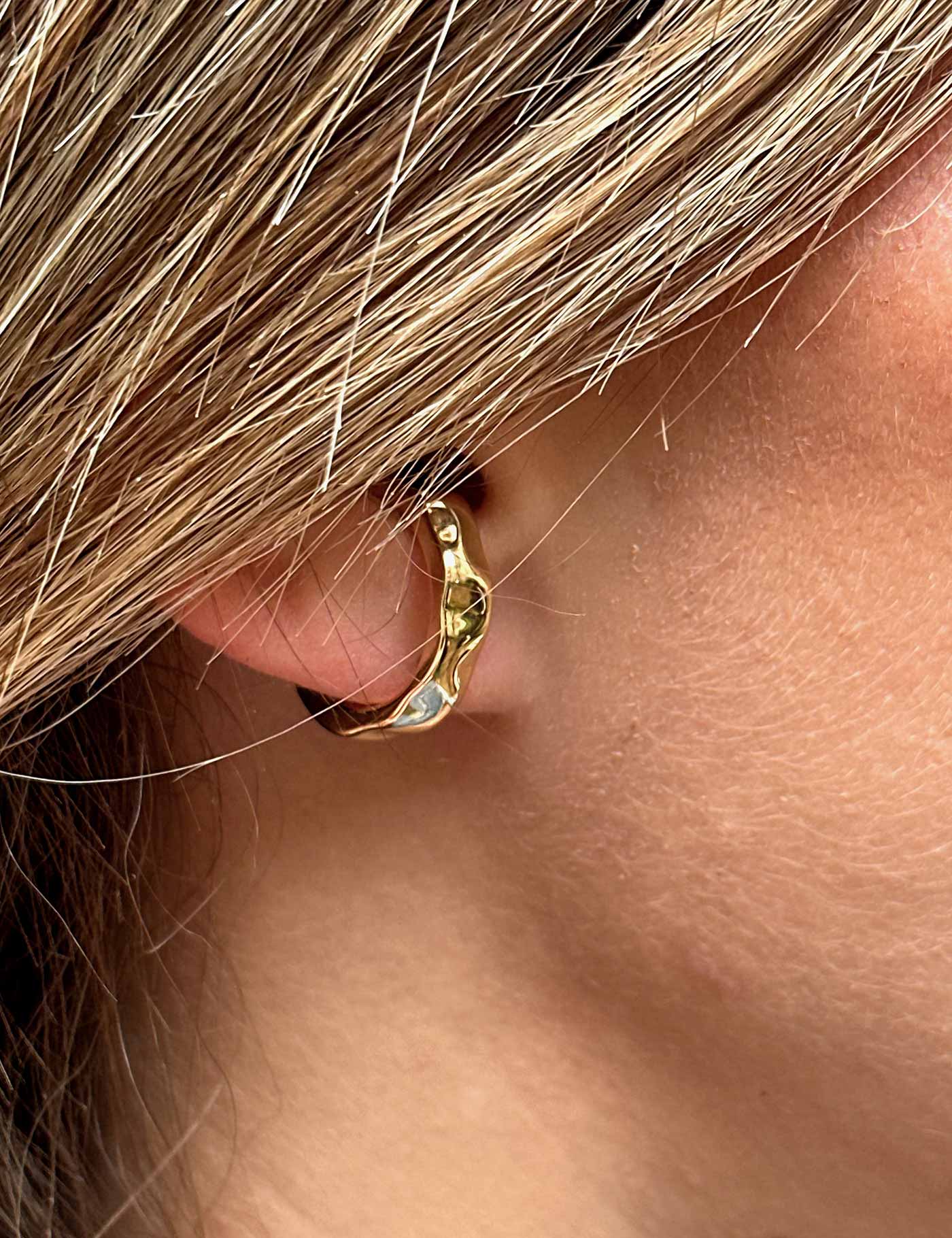 Earcuff VAGUE - Plaqué or